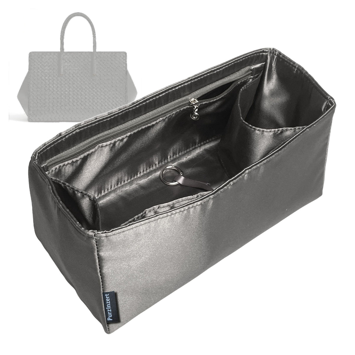 Bag Insert for (Bottega Veneta, Barbara Tote) Organizer Tote Purse Organiser Liner Shaper [Premium Silk Material]