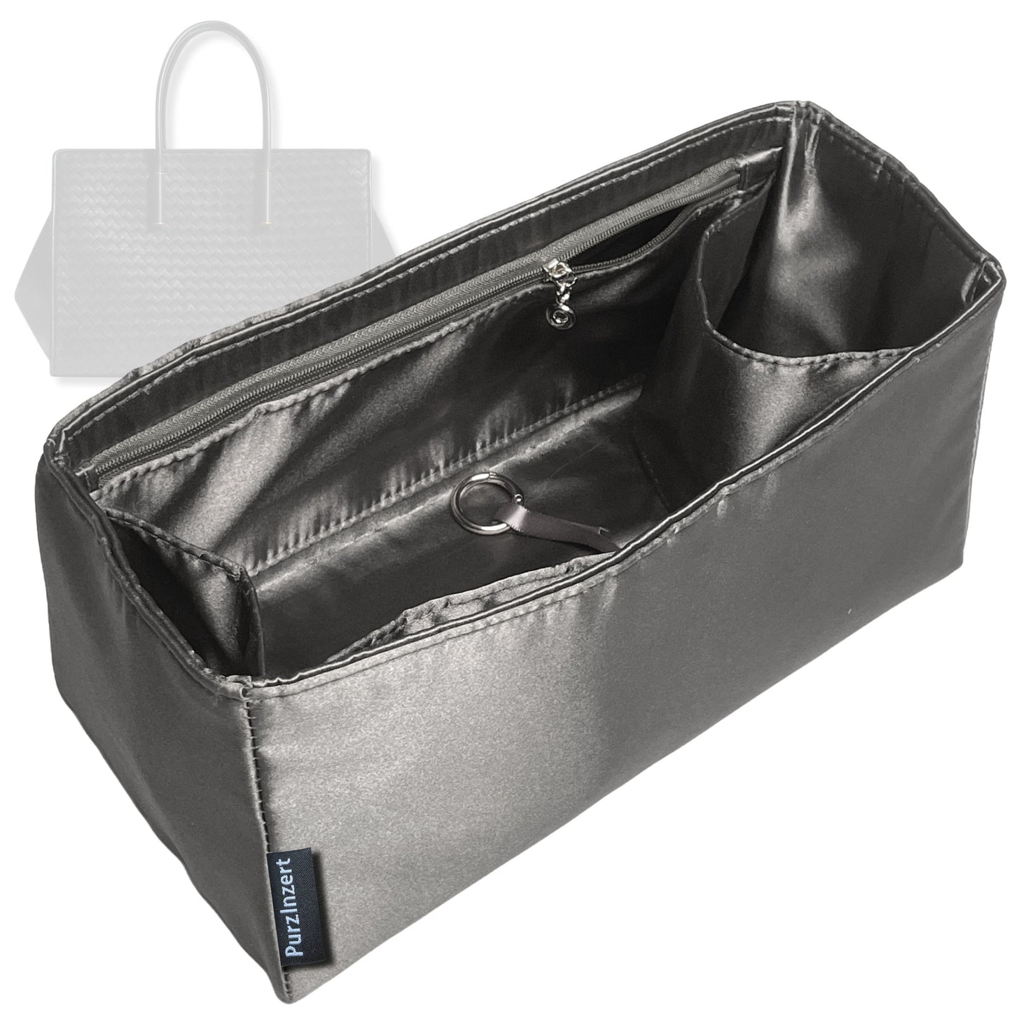 Bag Insert for (Bottega Veneta, Barbara Tote) Organizer Tote Purse Organiser Liner Shaper [Premium Silk Material]