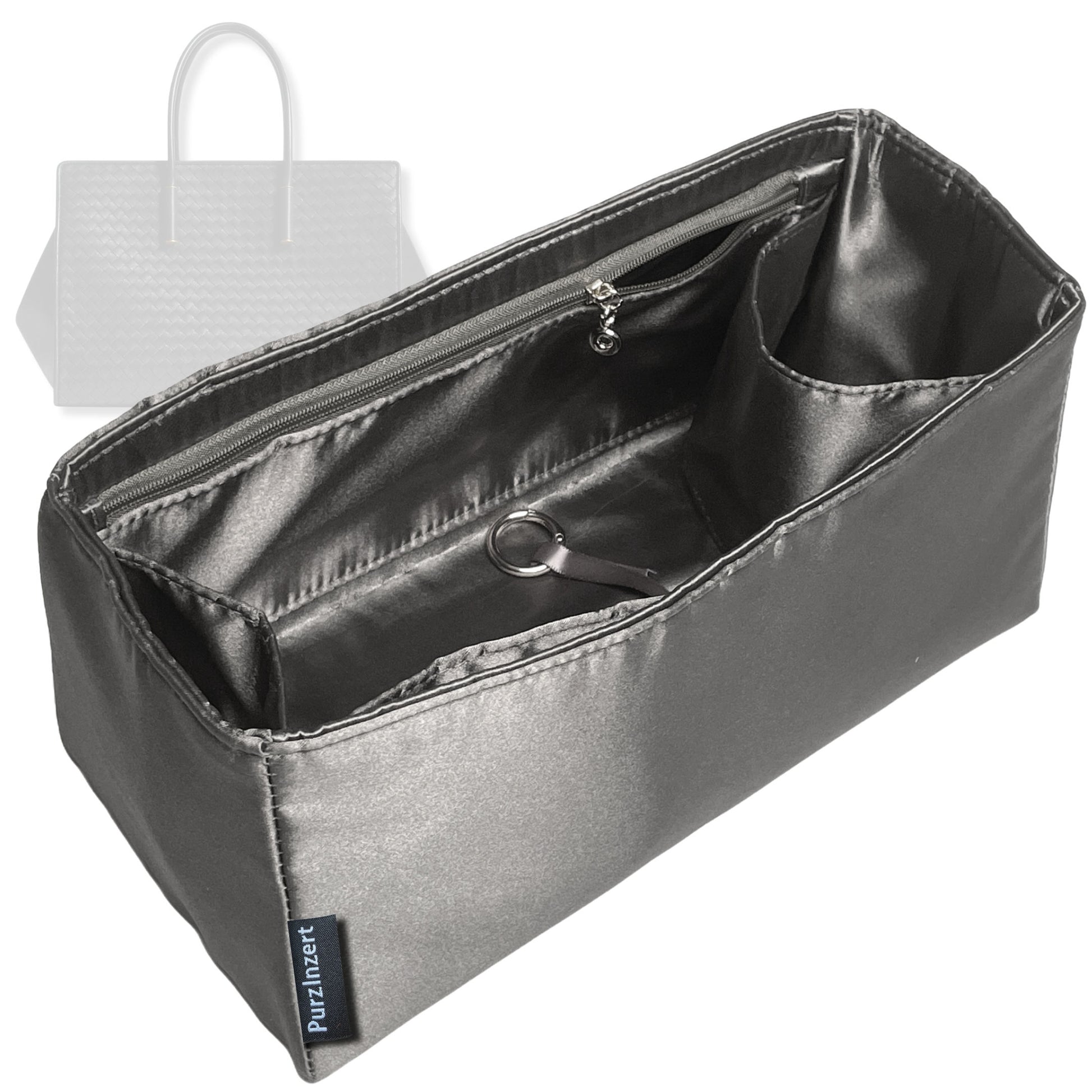 Bag Insert for (Bottega Veneta, Barbara Tote) Organizer Tote Purse Organiser Liner Shaper [Premium Silk Material]