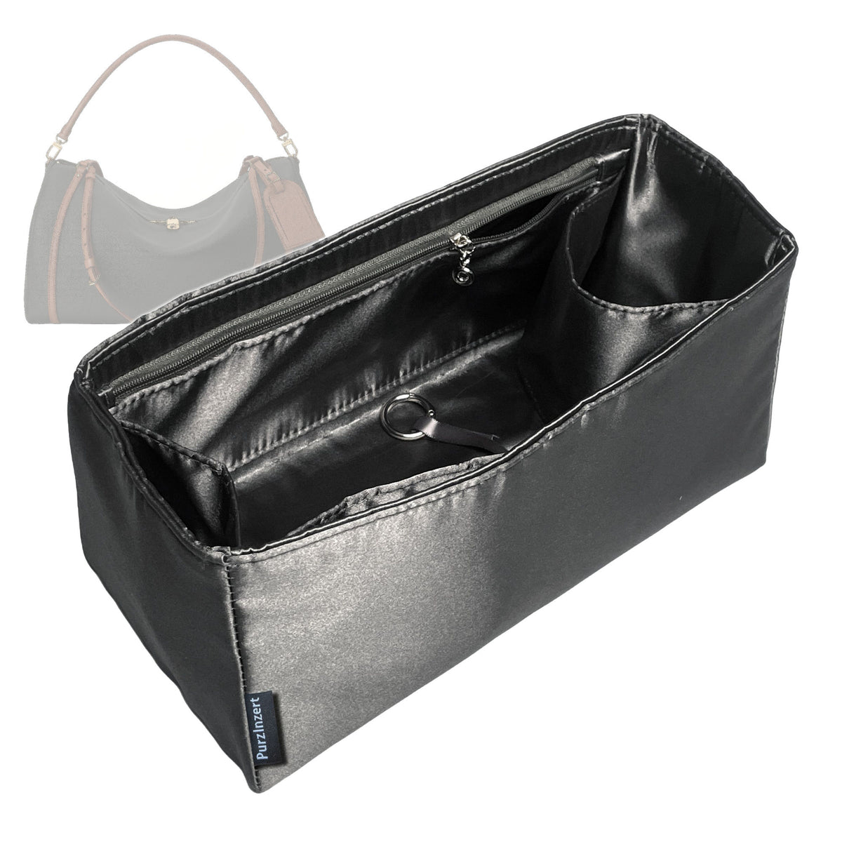 Bag Insert for (LV, Express Travel) Organizer Tote Purse Organiser Liner Shaper [Premium Silk Material]