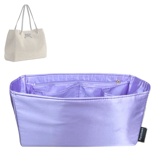 Bag Insert for (Dior, Medium Promenade Shopping Bag) Organizer Tote Purse Organiser Liner Shaper [Premium Silk Material]