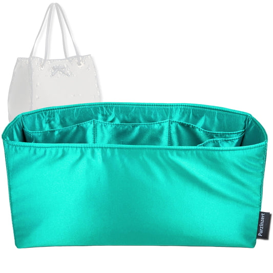 Bag Insert for (Dior, Medium Promenade Shopping Bag) Organizer Tote Purse Organiser Liner Shaper [Premium Silk Material]