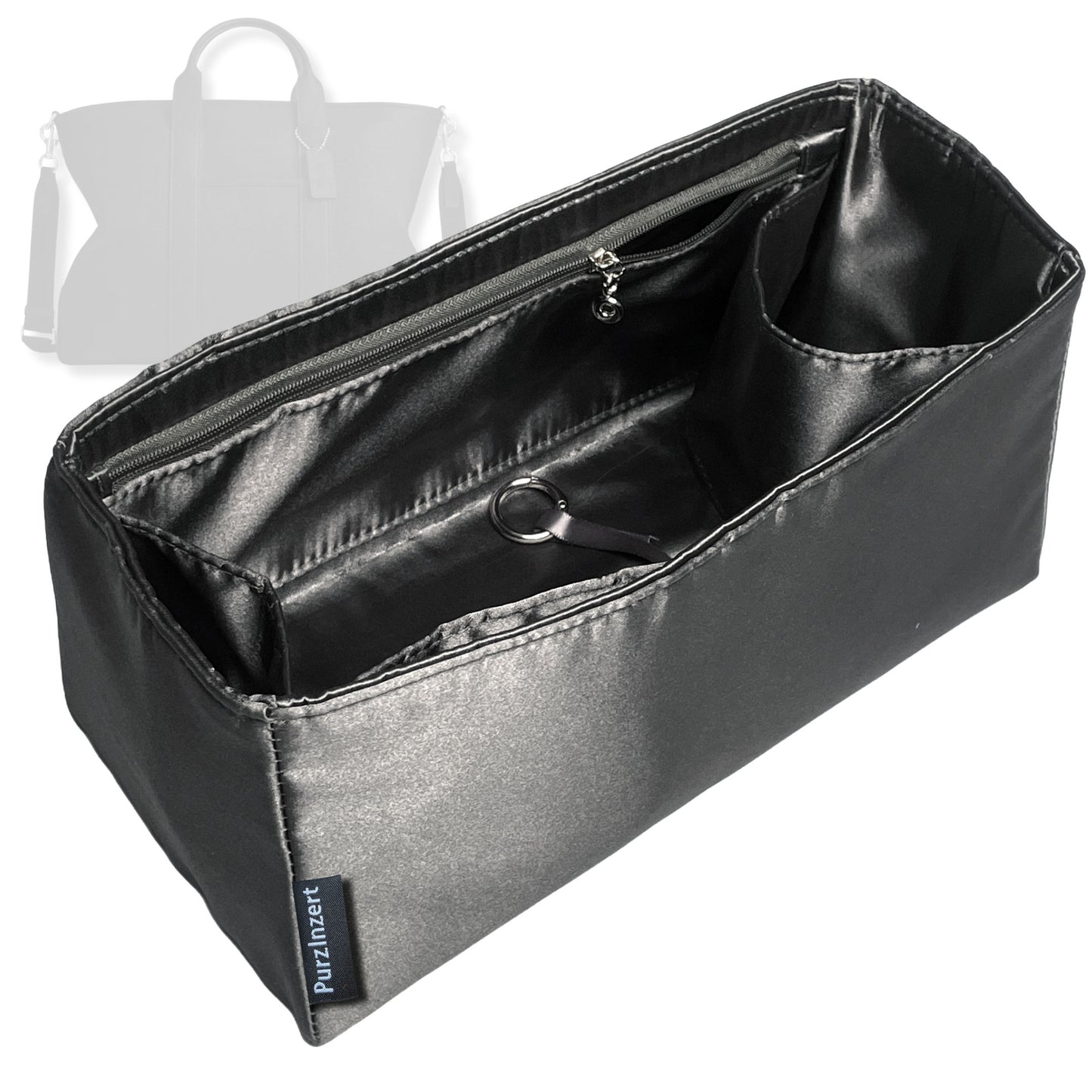 Bag Insert for (Coach, Grayson Tote Bag) Organizer Tote Purse Organiser Liner Shaper [Premium Silk Material]