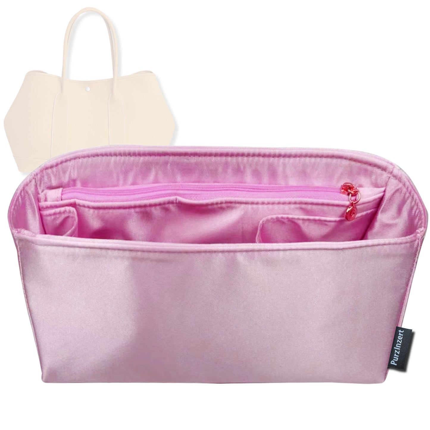 Bag Insert for (Hermes, Neo Garden Voyage 41 bag) Organizer Tote Purse Organiser Liner Shaper [Premium Silk Material]
