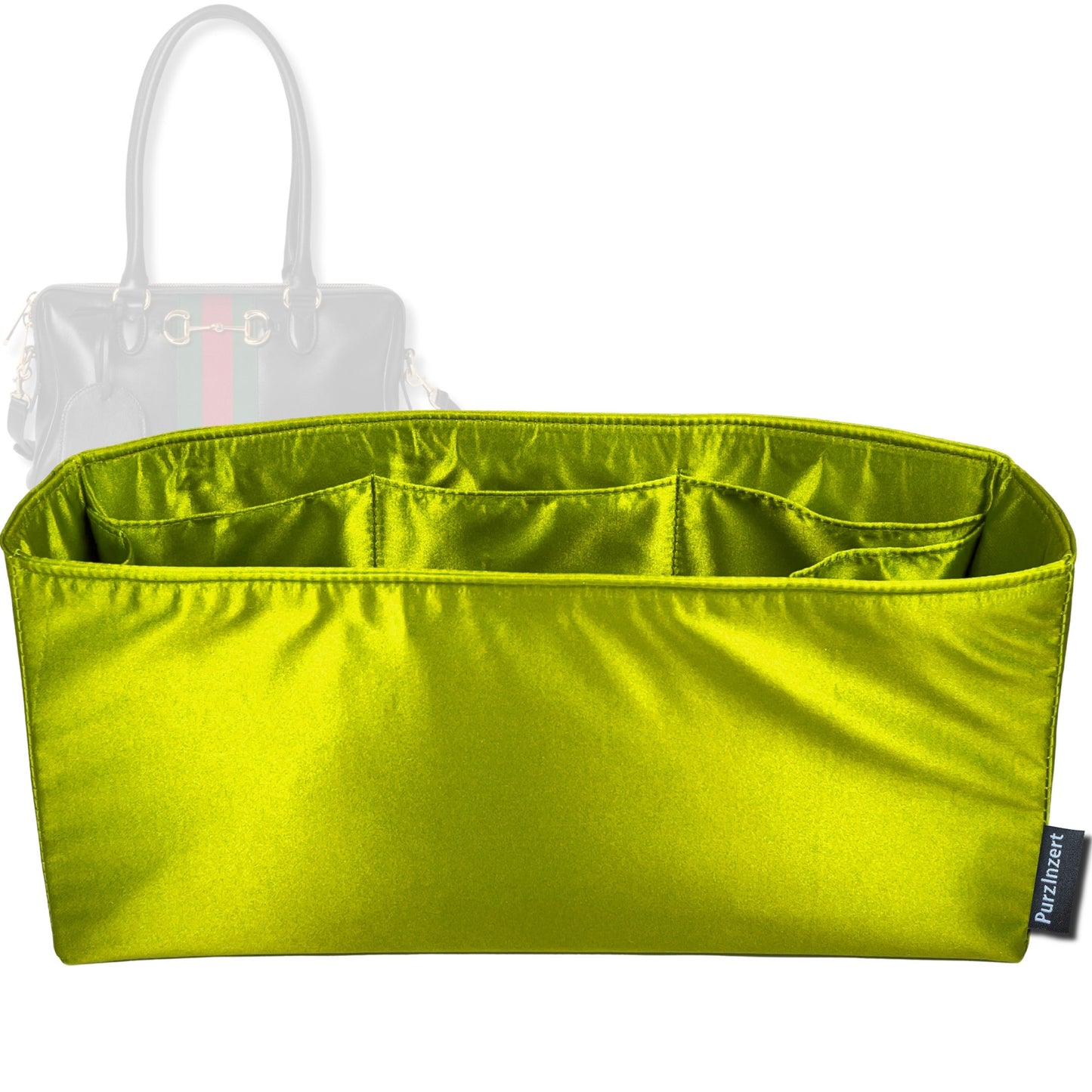 Bag Insert for (Gucci, Borsetto large boston bag) Organizer Tote Purse Organiser Liner Shaper [Premium Silk Material]
