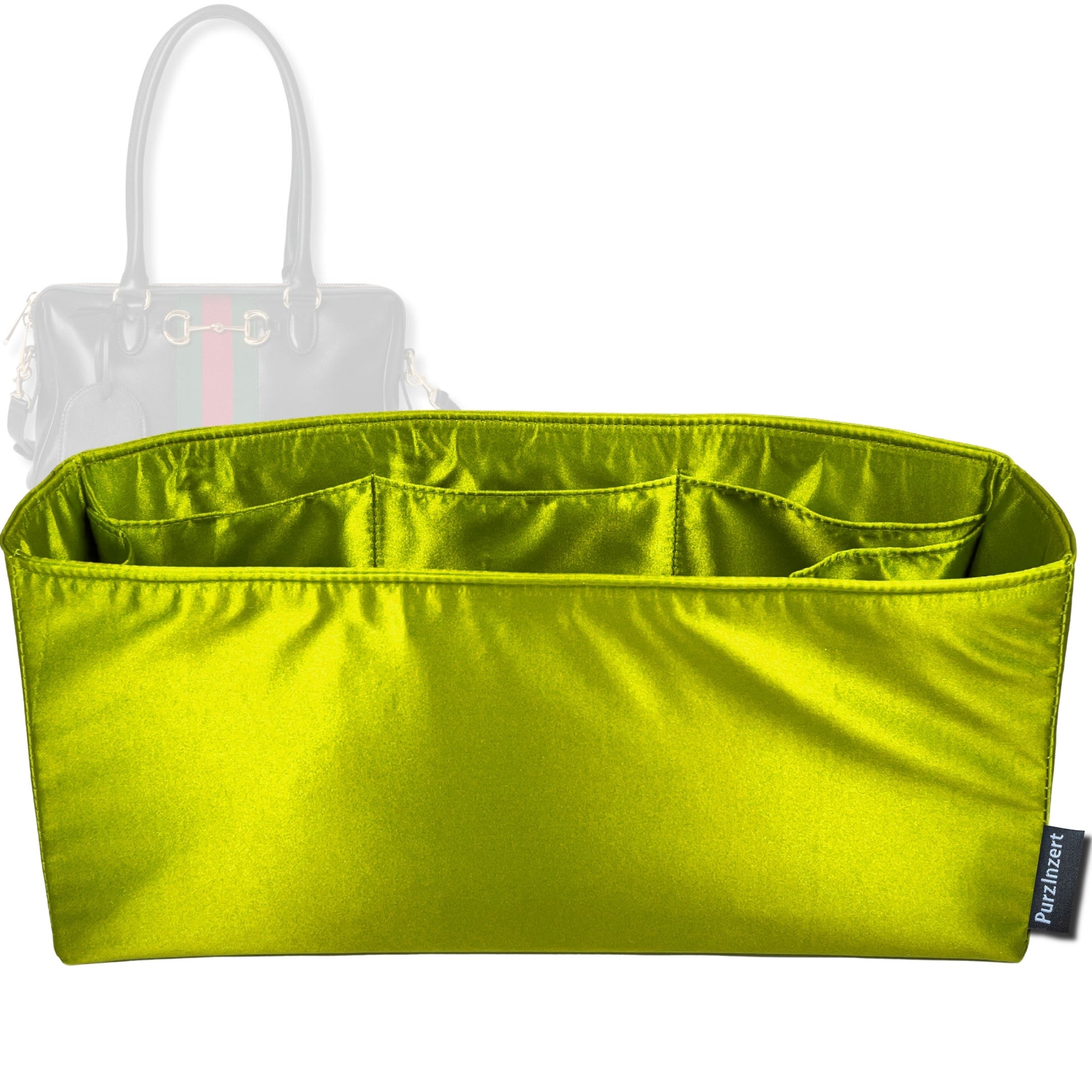 Bag Insert for (Gucci, Borsetto large boston bag) Organizer Tote Purse Organiser Liner Shaper [Premium Silk Material]