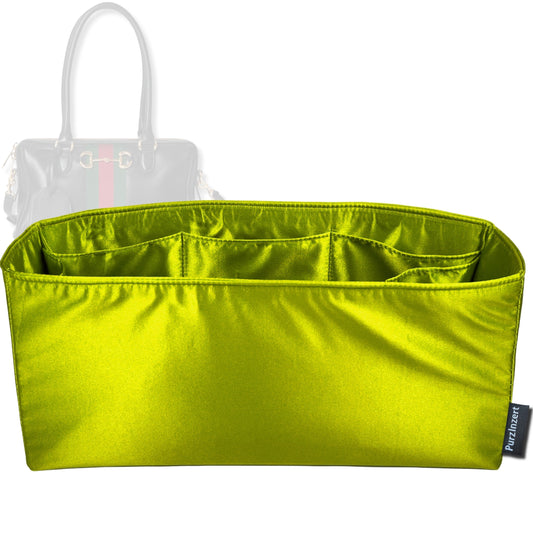 Bag Insert for (Gucci, Borsetto large boston bag) Organizer Tote Purse Organiser Liner Shaper [Premium Silk Material]