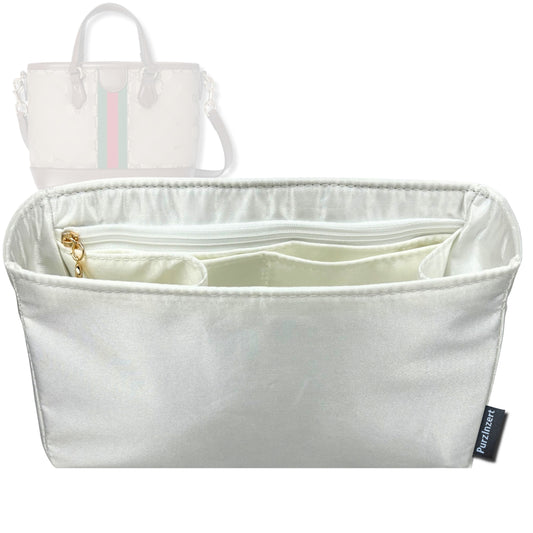 Bag Insert for (Gucci, Ophidia GG Small Tote) Organizer Tote Purse Organiser Liner Shaper [Premium Silk Material]