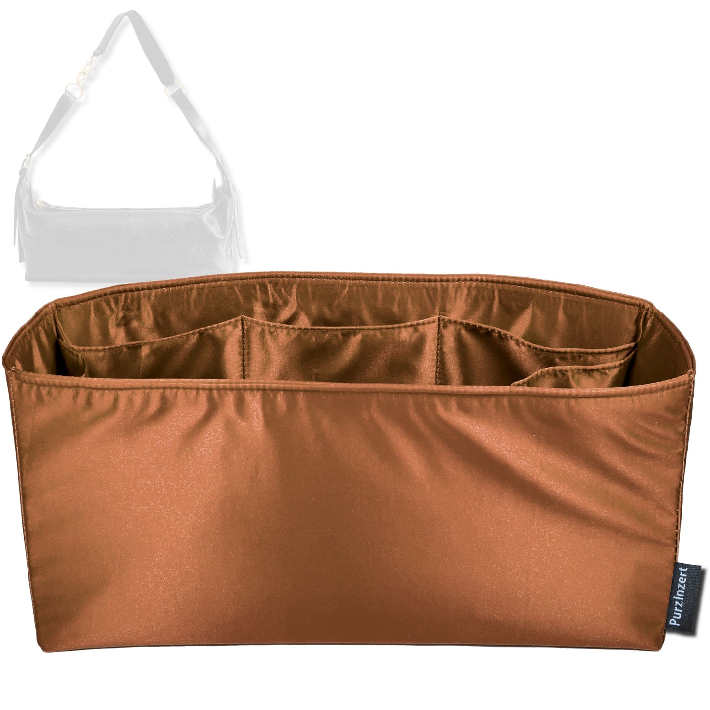 Bag Insert for (Dior, Medium D-Journey) Organizer Tote Purse Organiser Liner Shaper [Premium Silk Material]