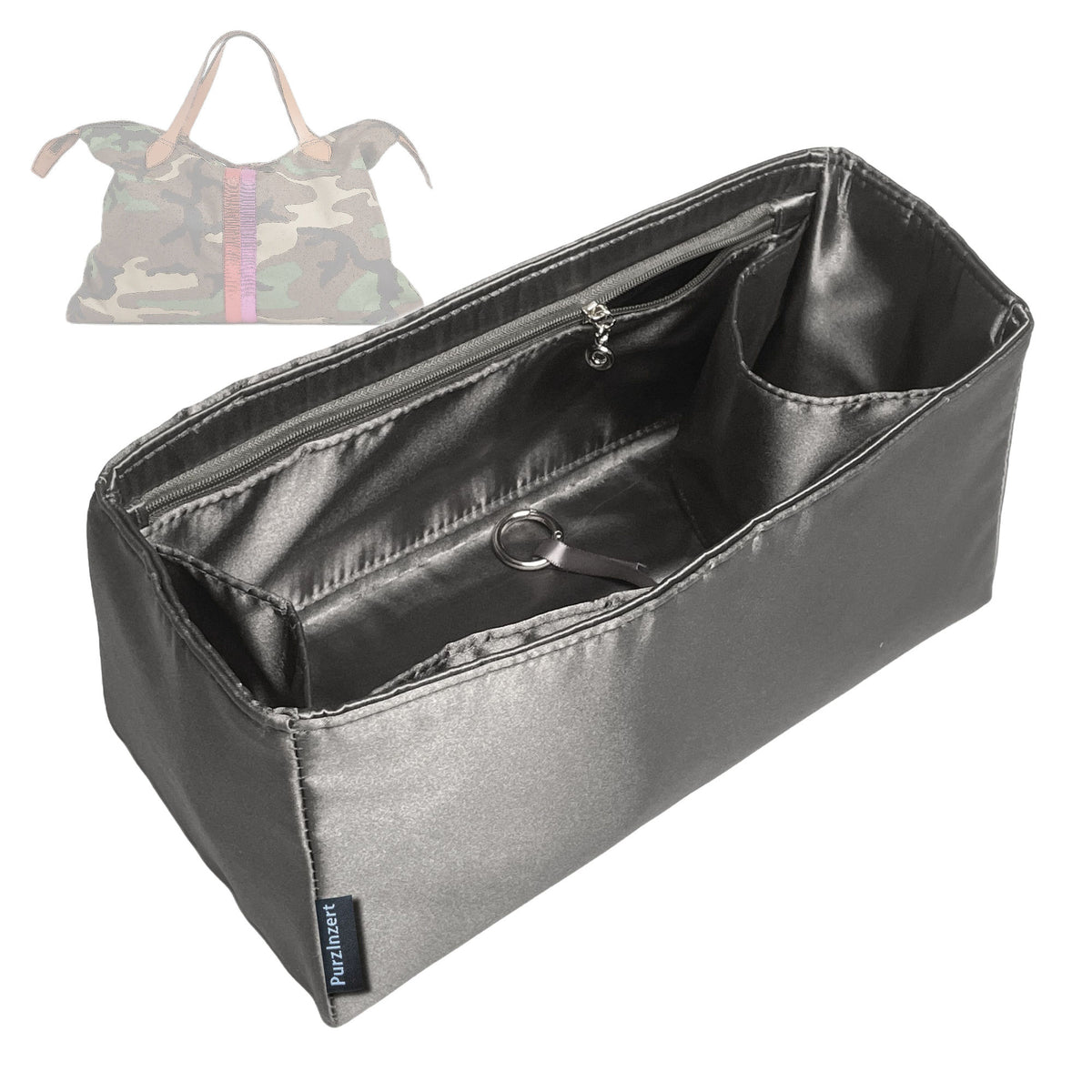 Bag Insert for (Parker Thatch, XL Charlie) Organizer Tote Purse Organiser Liner Shaper [Premium Silk Material]