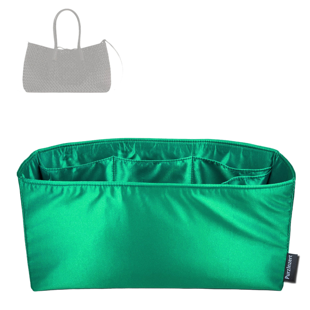 Bag Insert for (Bottega Veneta, Pinacoteca Large) Organizer Tote Purse Organiser Liner Shaper [Premium Silk Material]