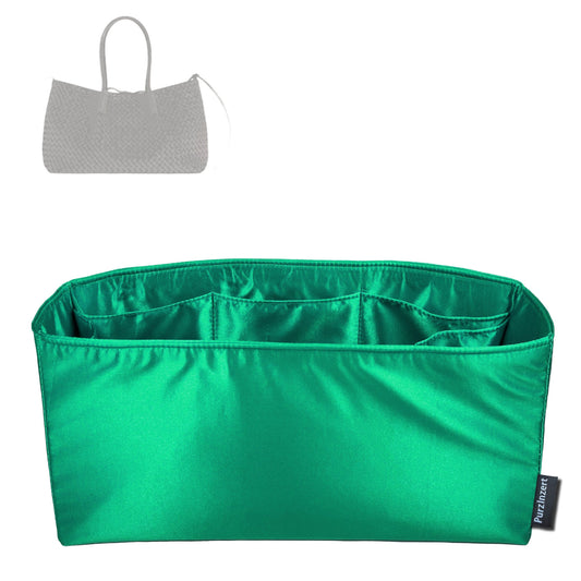 Bag Insert for (Bottega Veneta, Pinacoteca Large) Organizer Tote Purse Organiser Liner Shaper [Premium Silk Material]