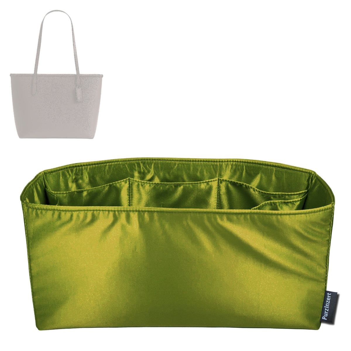Bag Insert for (Coach, Medium City Tote) Organizer Tote Purse Organiser Liner Shaper [Premium Silk Material]