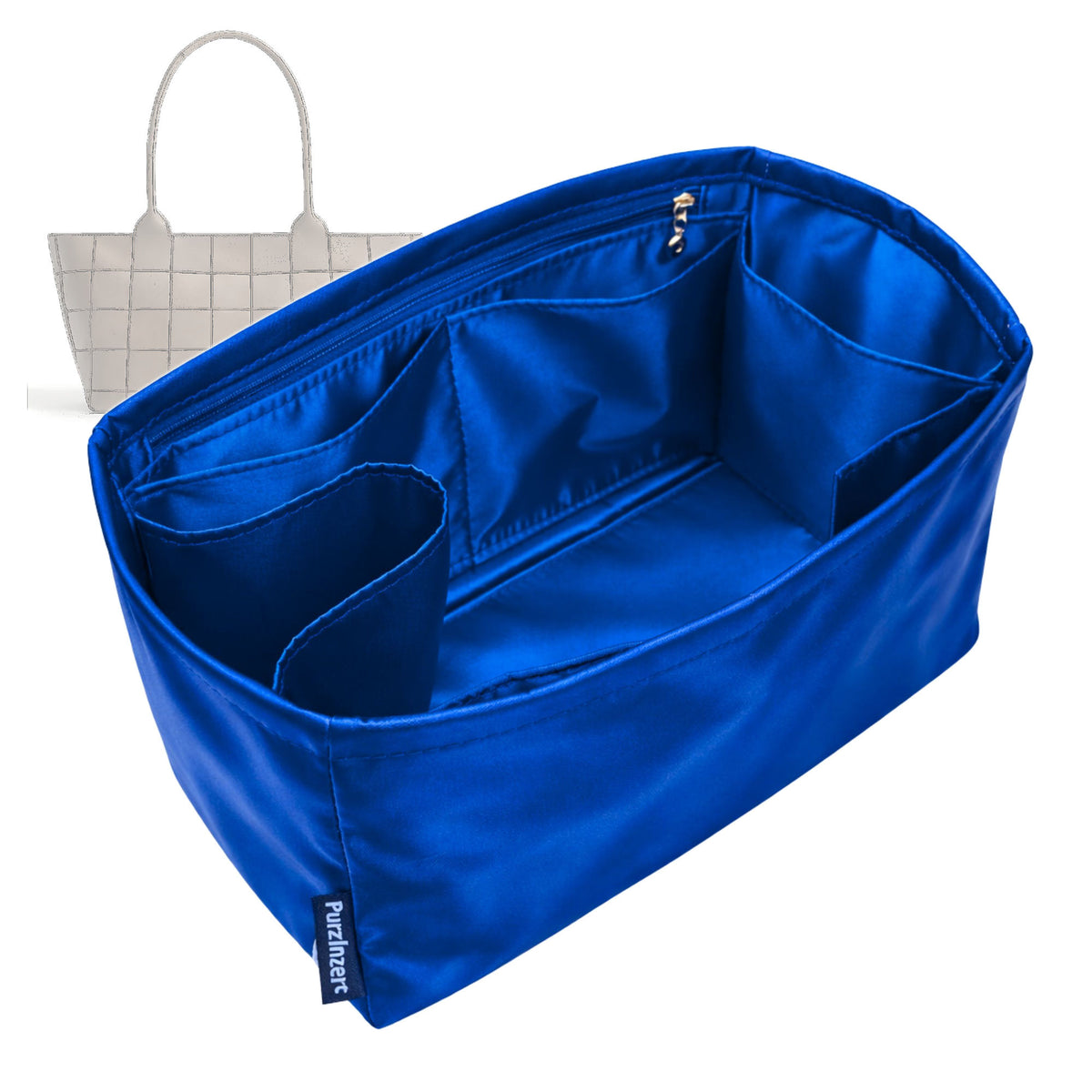 Bag Insert for (Coach, Alter Ego Large Tote Bag) Organizer Tote Purse Organiser Liner Shaper [Premium Silk Material]