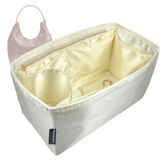 Bag Insert for (Portland Leather Goods, Oversized Aspen Shoulder Bag) Organizer Tote Purse Organiser Liner Shaper [Premium Silk Material]