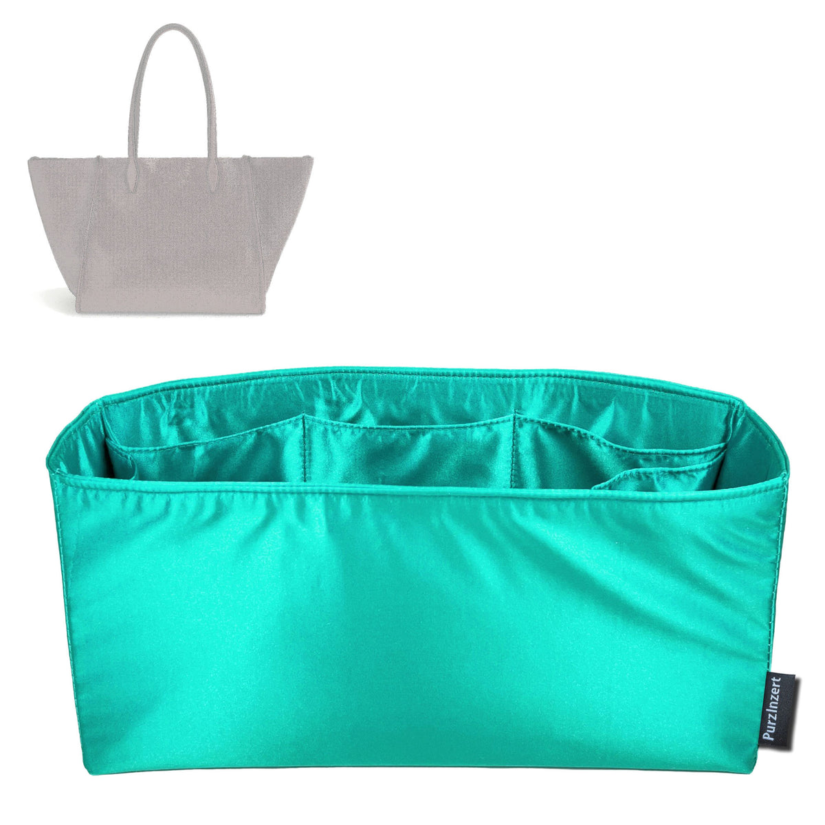 Bag Insert for (Madewell, The Lexington Tote) Organizer Tote Purse Organiser Liner Shaper [Premium Silk Material]