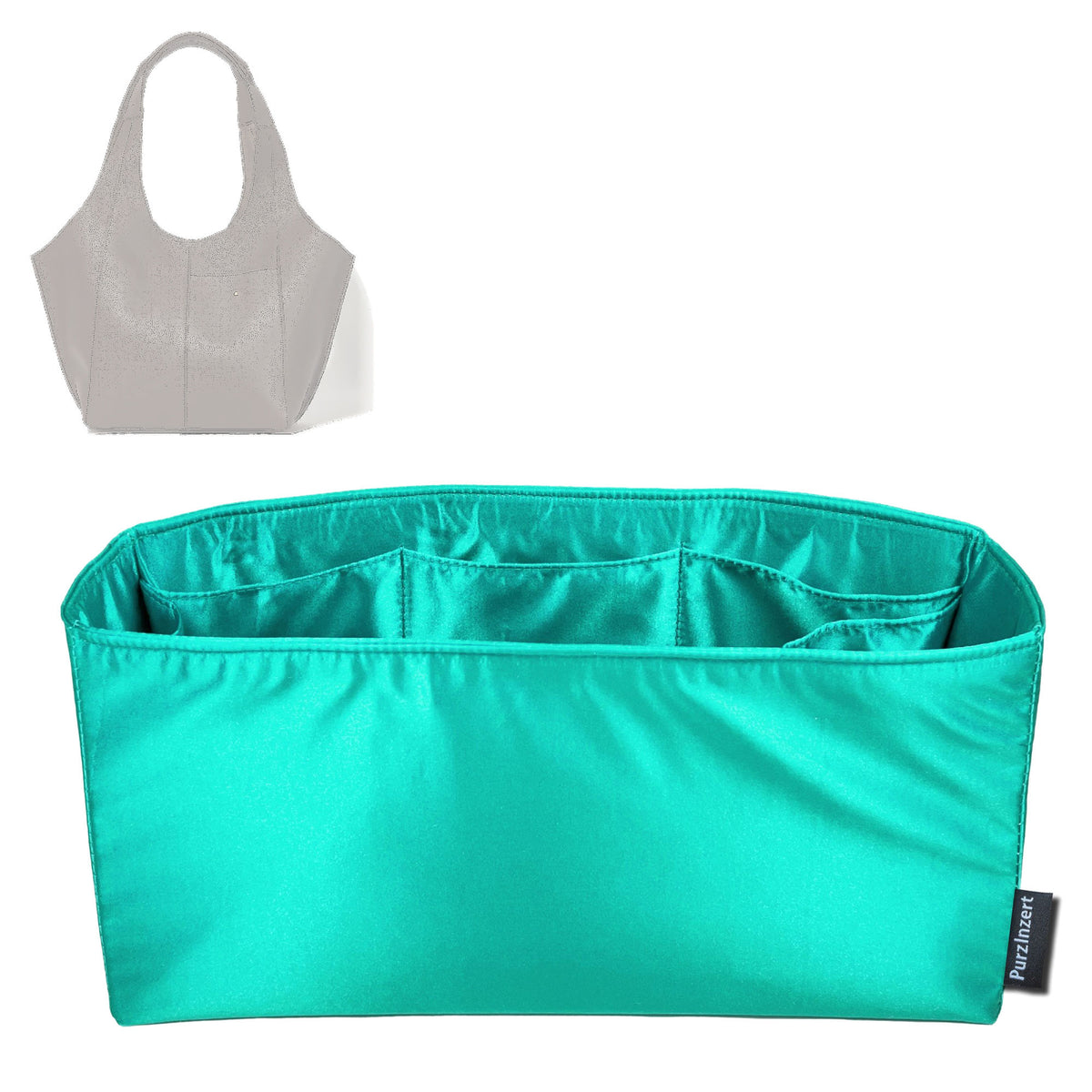 Bag Insert for (RSVP, RSVP Parachute Medium) Organizer Tote Purse Organiser Liner Shaper [Premium Silk Material]