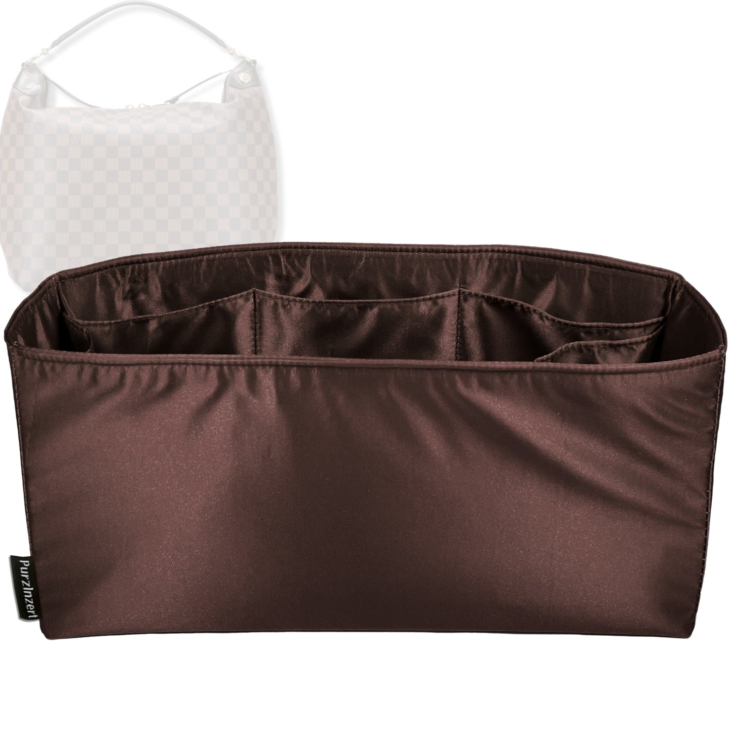 Bag Insert for (LV, Duomo Hobo) Organizer Tote Purse Organiser Liner Shaper [Premium Silk Material]