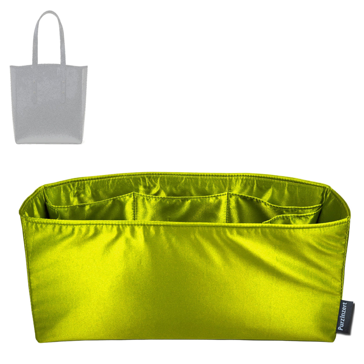 Bag Insert for (Aspinal of London, Essential Tote) Organizer Tote Purse Organiser Liner Shaper [Premium Silk Material]