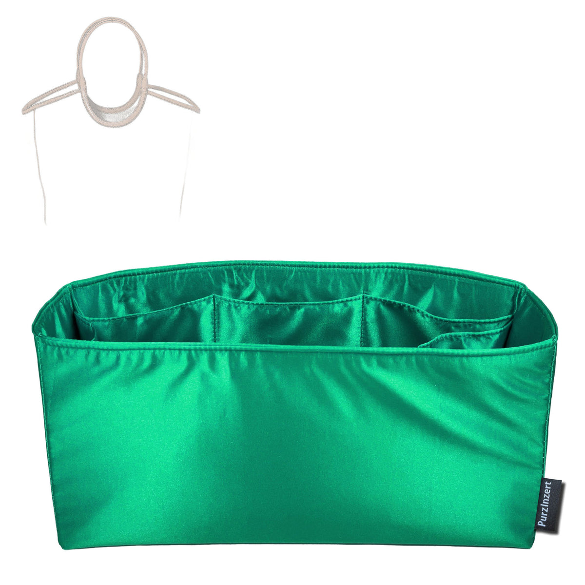 Bag Insert for (Miu Miu, Regular Ivy Canvas Bag) Organizer Tote Purse Organiser Liner Shaper [Premium Silk Material]