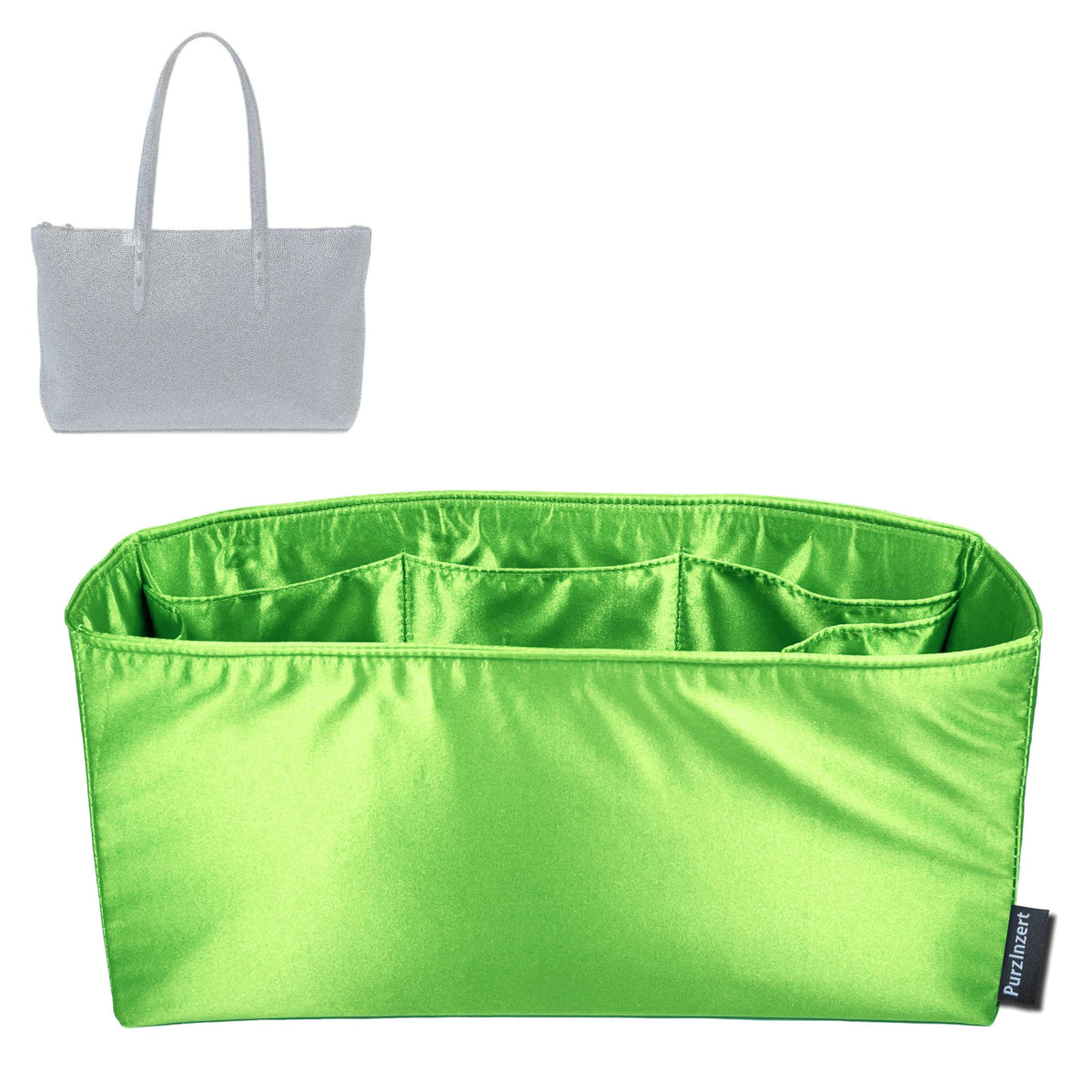 Bag Insert for (Aspinal of London, Zipped Regent Tote) Organizer Tote Purse Organiser Liner Shaper [Premium Silk Material]