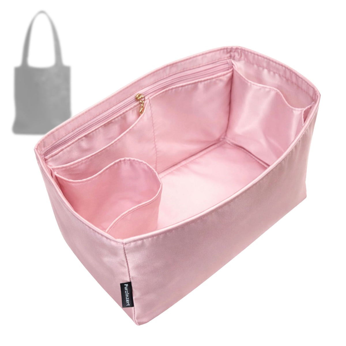 Bag Insert for (Bottega Veneta, Veneto Tote) Organizer Tote Purse Organiser Liner Shaper [Premium Silk Material]