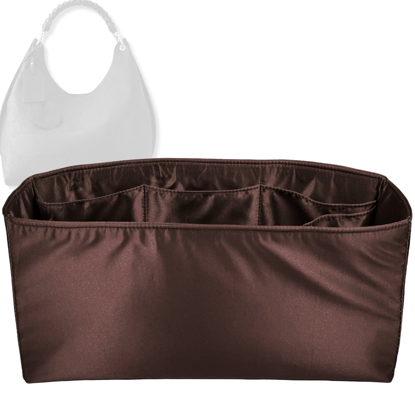Bag Insert for (LV, Carmel) Organizer Tote Purse Organiser Liner Shaper [Premium Silk Material]