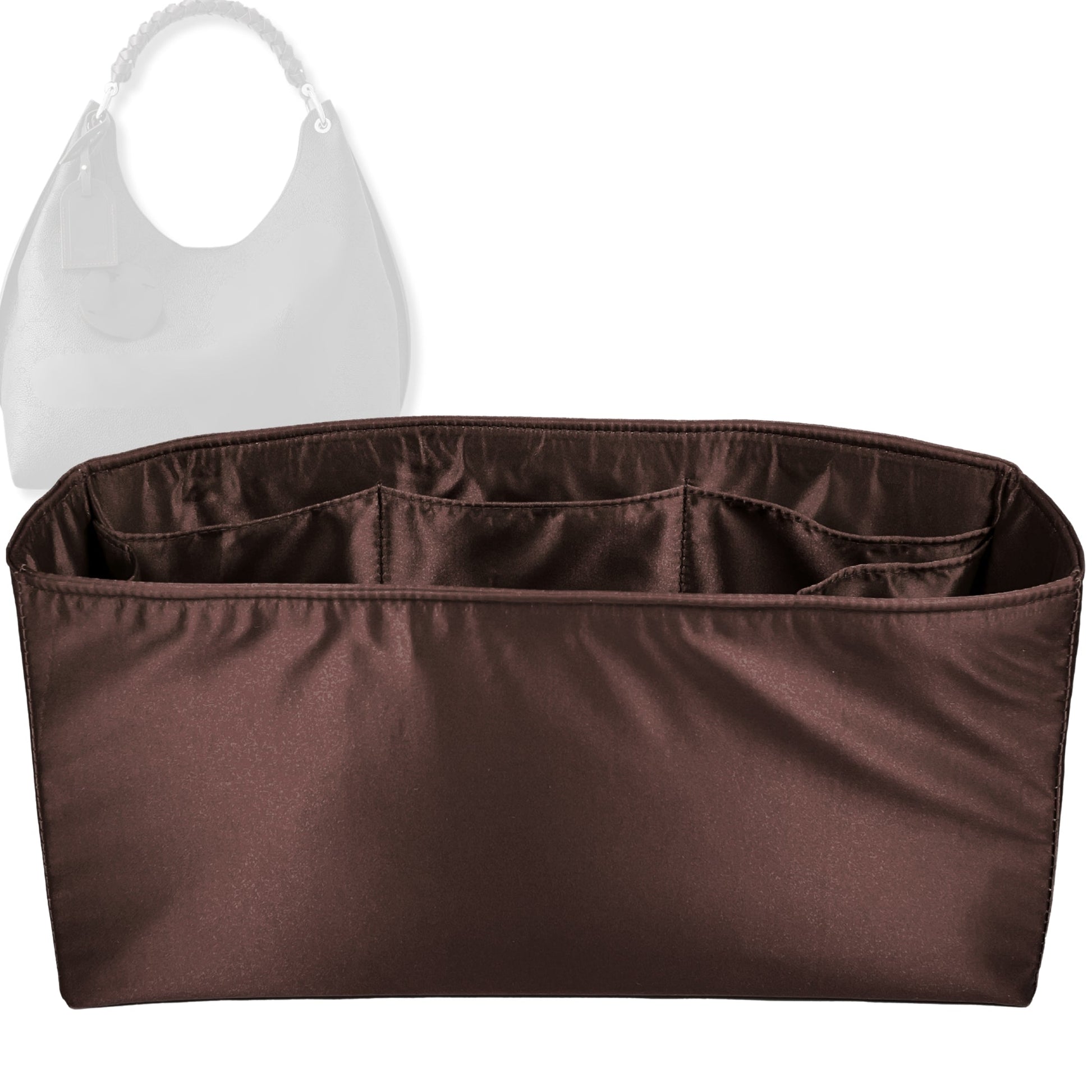 Bag Insert for (LV, Carmel) Organizer Tote Purse Organiser Liner Shaper [Premium Silk Material]