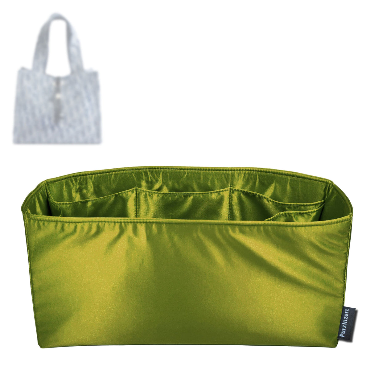 Bag Insert for (Dior, Dio*iviera Small Spongy Book Tote) Organizer Tote Purse Organiser Liner Shaper [Premium Silk Material]