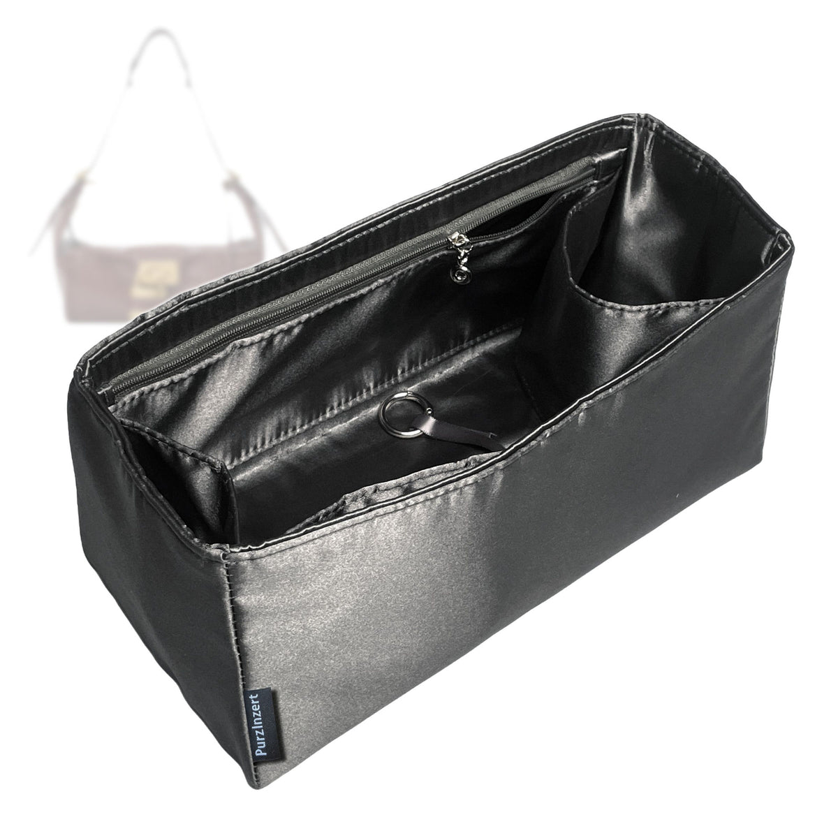 Bag Insert for (Chloe, Paddington Crossbody Bag) Organizer Tote Purse Organiser Liner Shaper [Premium Silk Material]