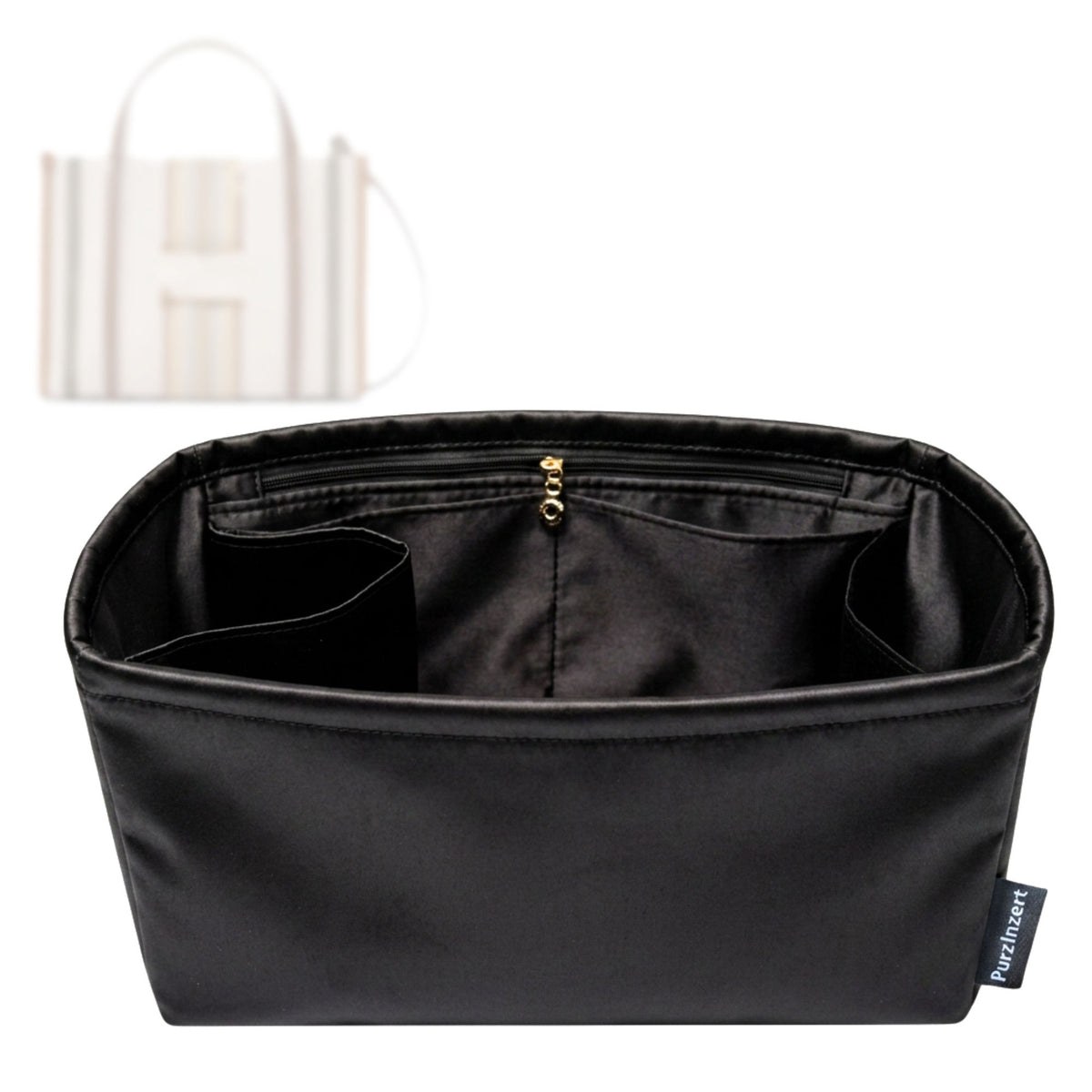 Bag Insert for (Chloe, Small Woody Loop Tote Bag) Organizer Tote Purse Organiser Liner Shaper [Premium Silk Material]