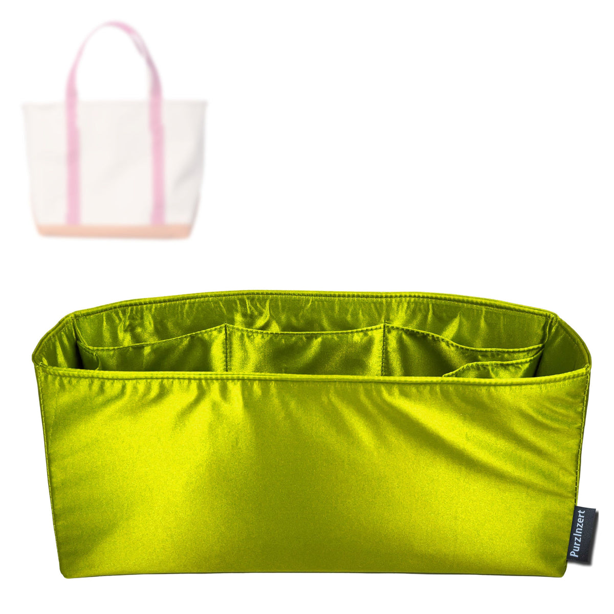 Bag Insert for (L.L.Bean, Dunki* x L.L. Bea* Boat and Tote) Organizer Tote Purse Organiser Liner Shaper [Premium Silk Material]