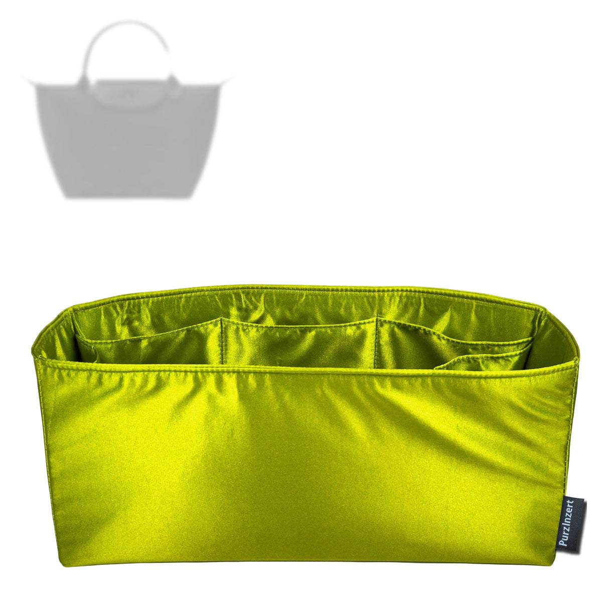 Bag Insert for (Longchamp, Le Pliage One S Handbag) Organizer Tote Purse Organiser Liner Shaper [Premium Silk Material]