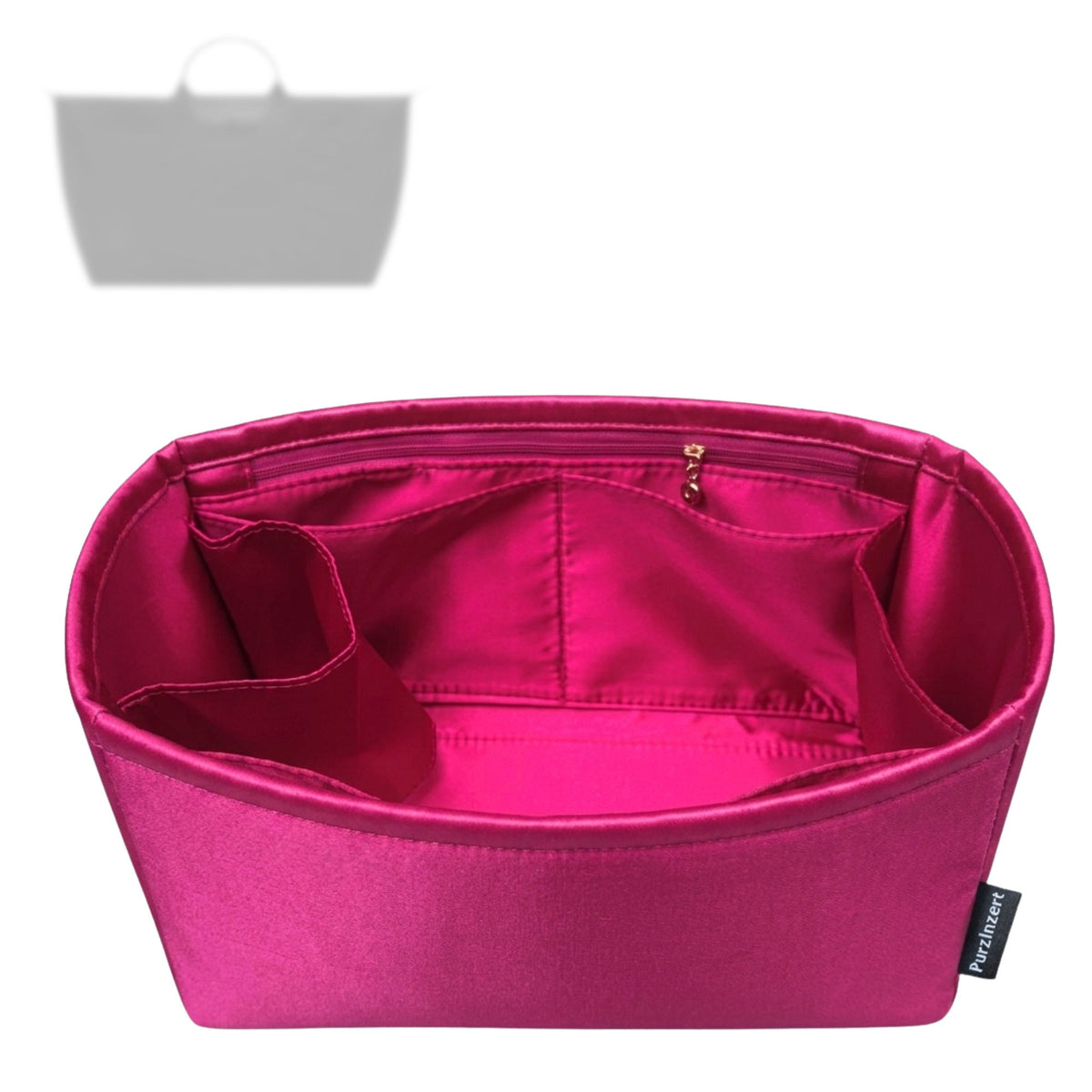 Bag Insert for (Longchamp, Le Pliage One XL Travel bag) Organizer Tote Purse Organiser Liner Shaper [Premium Silk Material]