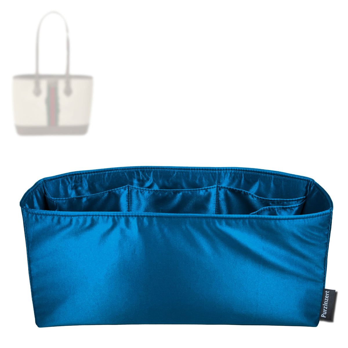 Bag Insert for (Gucci, Ophidia Medium Tote Bag 836849) Organizer Tote Purse Organiser Liner Shaper [Premium Silk Material]