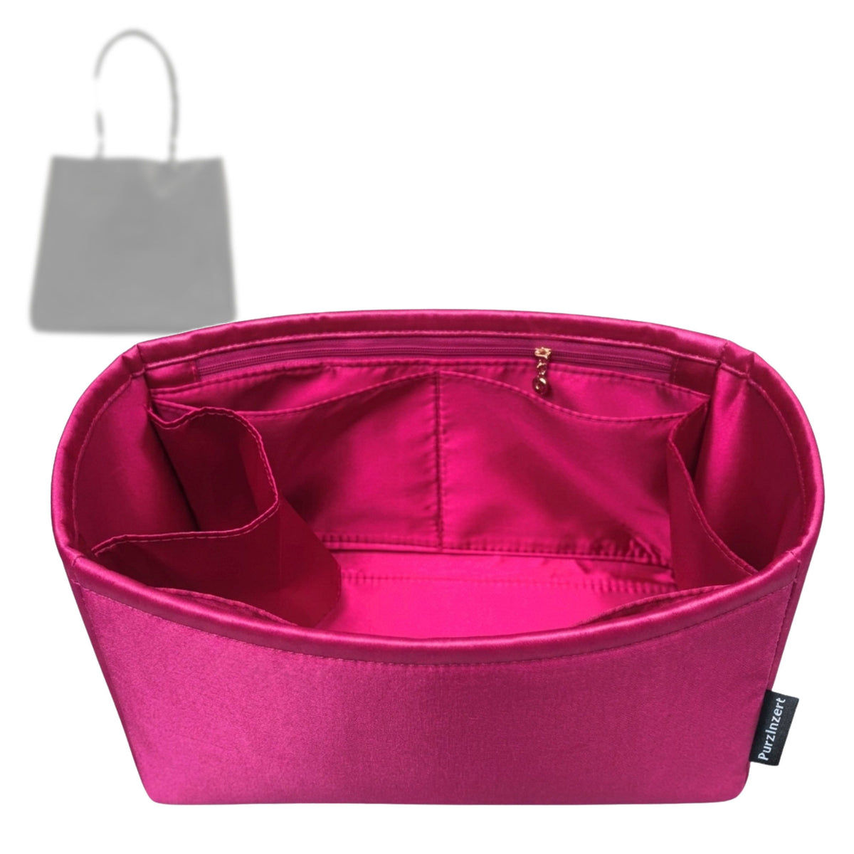 Bag Insert for (Parker Clay, Merkato Signature Tote) Organizer Tote Purse Organiser Liner Shaper [Premium Silk Material]