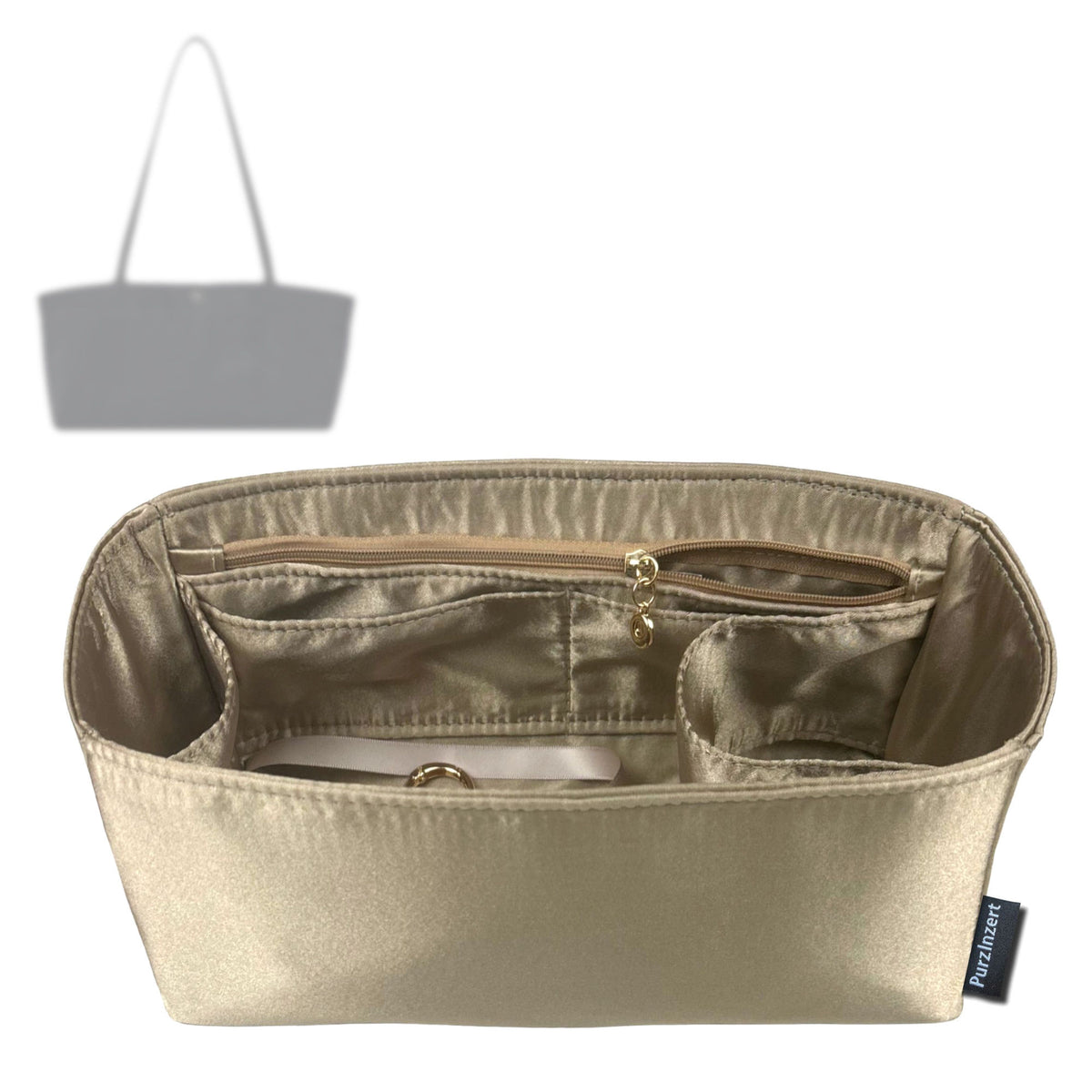 Bag Insert for (The Row, Idaho Shoulder Bag) Organizer Tote Purse Organiser Liner Shaper [Premium Silk Material]