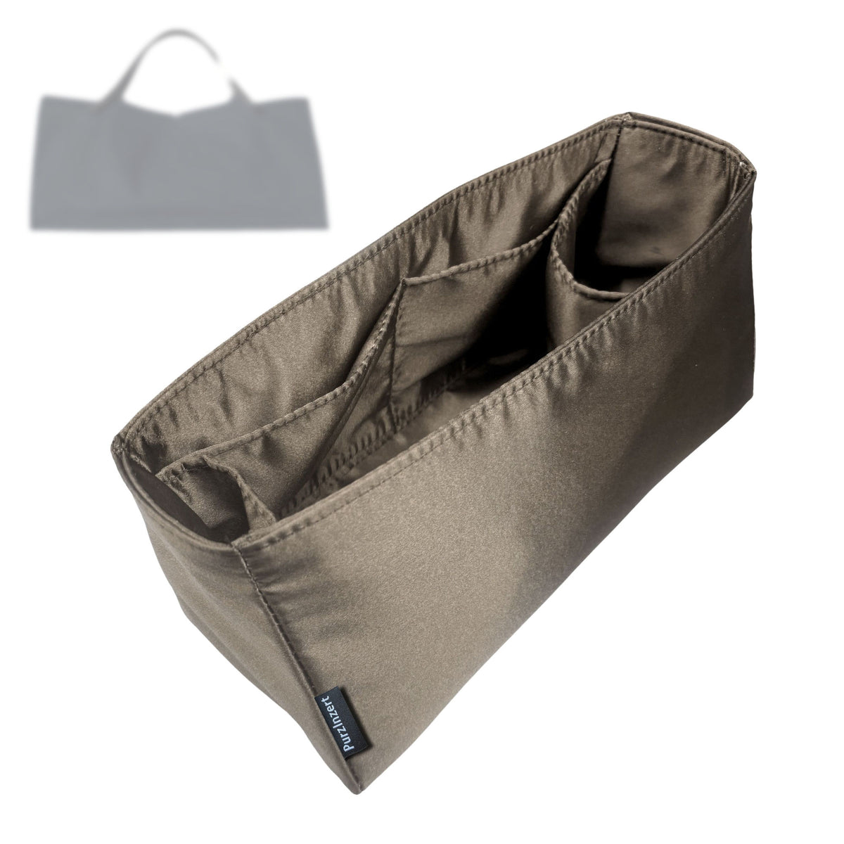 Bag Insert for (The Row, Idaho Bag) Organizer Tote Purse Organiser Liner Shaper [Premium Silk Material]