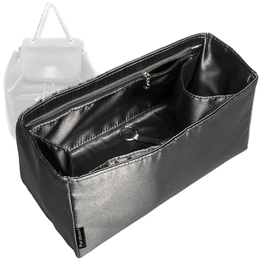 Bag Insert for (Chanel, Business Affinity Backpack) Organizer Tote Purse Organiser Liner Shaper [Premium Silk Material]