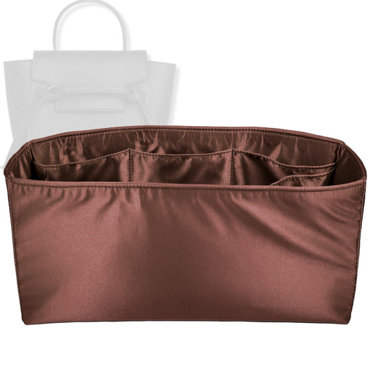 Bag Insert for (Celine, Micro Belt) Organizer Tote Purse Organiser Liner Shaper [Premium Silk Material]