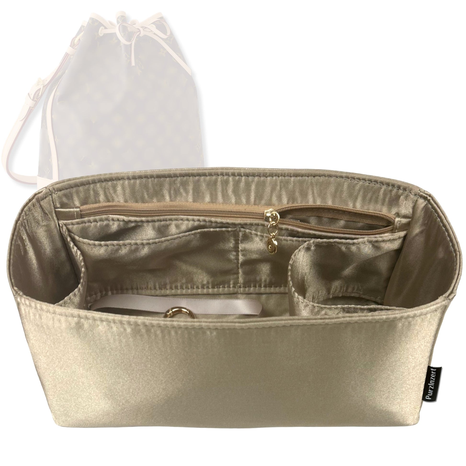 Bag Insert for (LV, Noe Large) Organizer Tote Purse Organiser Liner Shaper [Premium Silk Material]