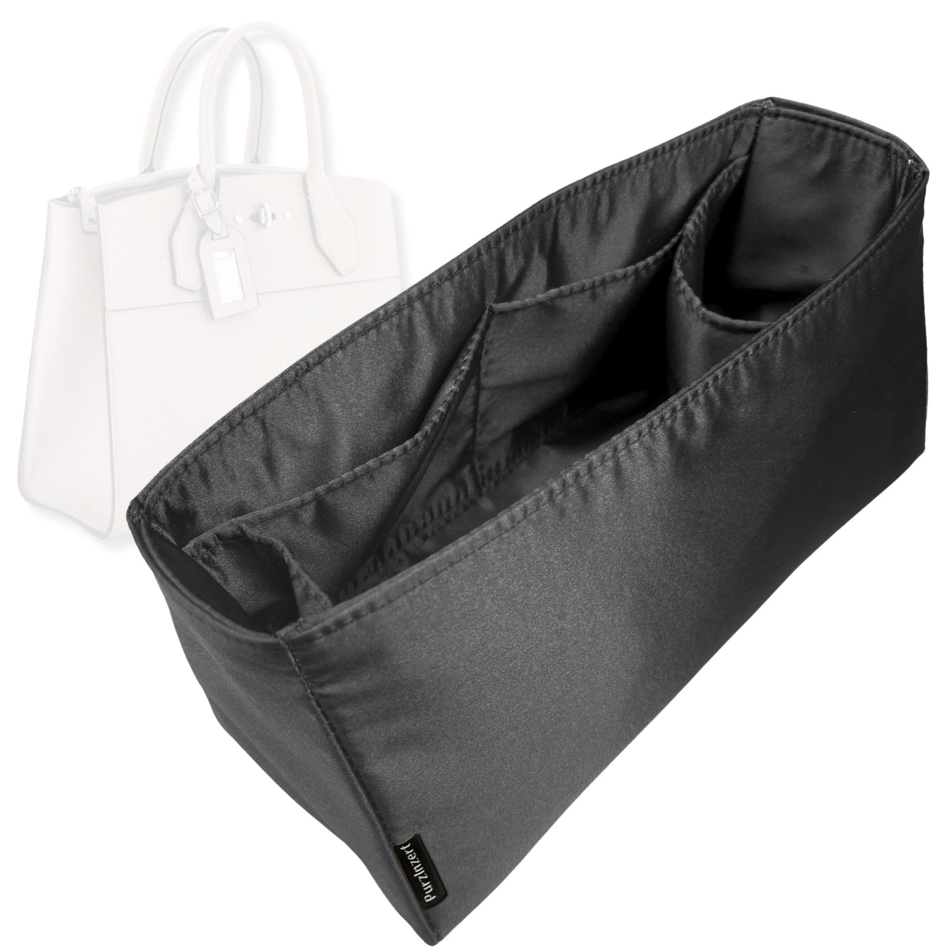 Bag Insert for (LV, City Steamer XXL) Organizer Tote Purse Organiser Liner Shaper [Premium Silk Material]
