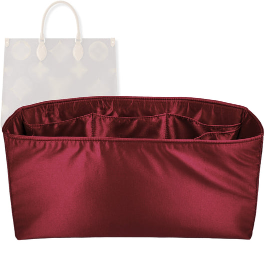 Bag Insert for (LV, OnTheGo MM (Medium)) Organizer Tote Purse Organiser Liner Shaper [Premium Silk Material]