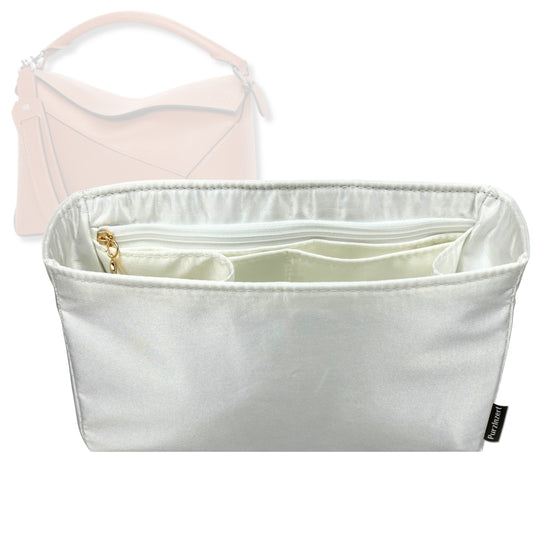 Bag Insert for (Loewe, Puzzle Large) Organizer Tote Purse Organiser Liner Shaper [Premium Silk Material]