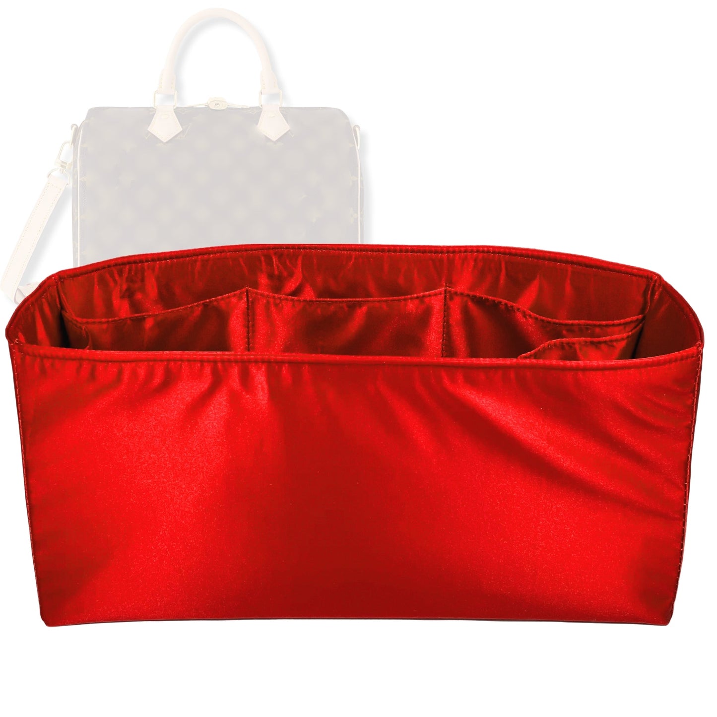 Bag Insert for (LV, Speedy 35) Organizer Tote Purse Organiser Liner Shaper [Premium Silk Material]