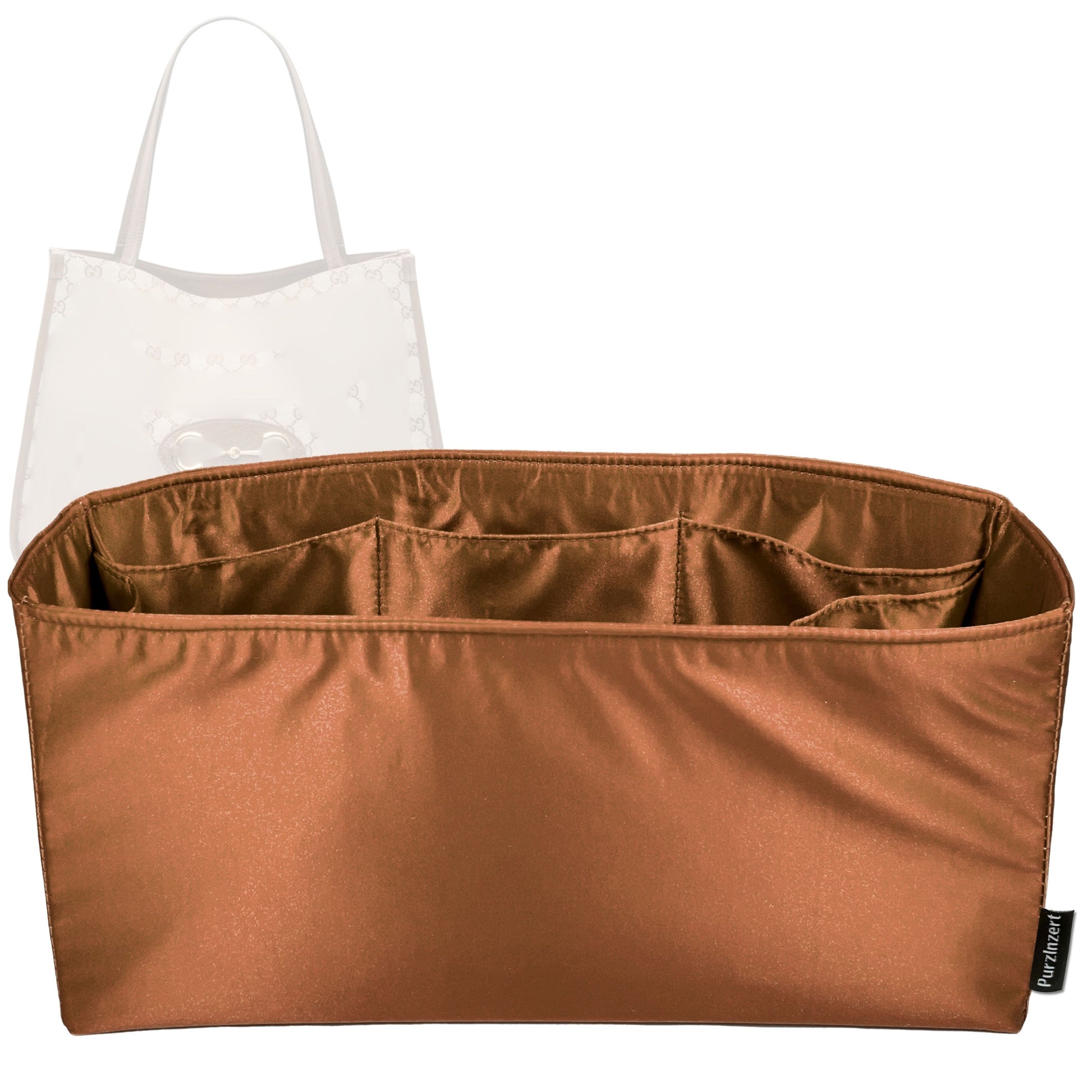 Bag Insert for (Gucci, Horsebit 1955 Medium Tote) Organizer Tote Purse Organiser Liner Shaper [Premium Silk Material]