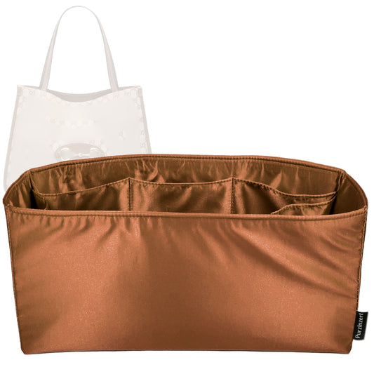 Bag Insert for (Gucci, Horsebit 1955 Medium Tote) Organizer Tote Purse Organiser Liner Shaper [Premium Silk Material]
