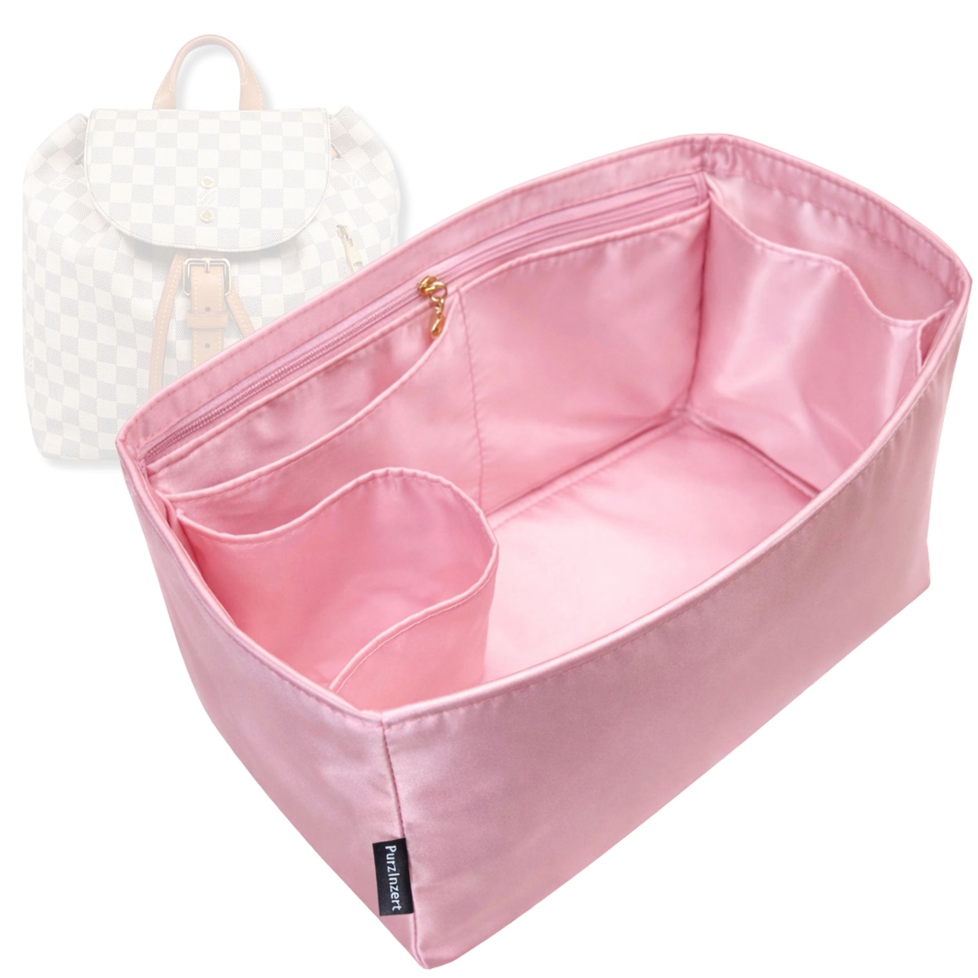 Bag Insert for (LV, Sperone) Organizer Tote Purse Organiser Liner Shaper [Premium Silk Material]