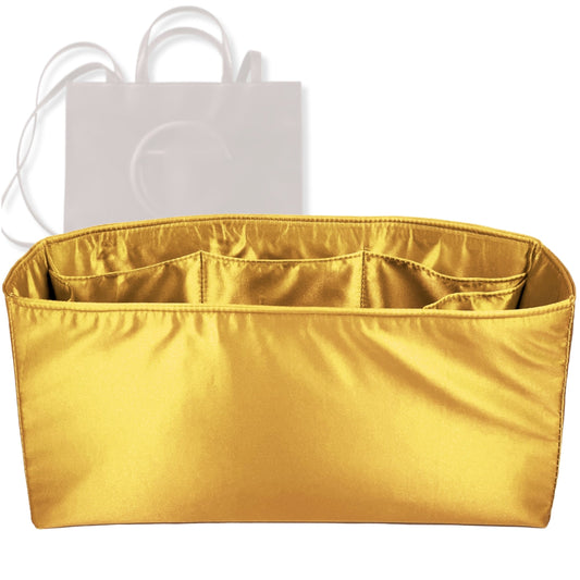 Bag Insert for (Telfar, Large Shopping Bag) Organizer Tote Purse Organiser Liner Shaper [Premium Silk Material]