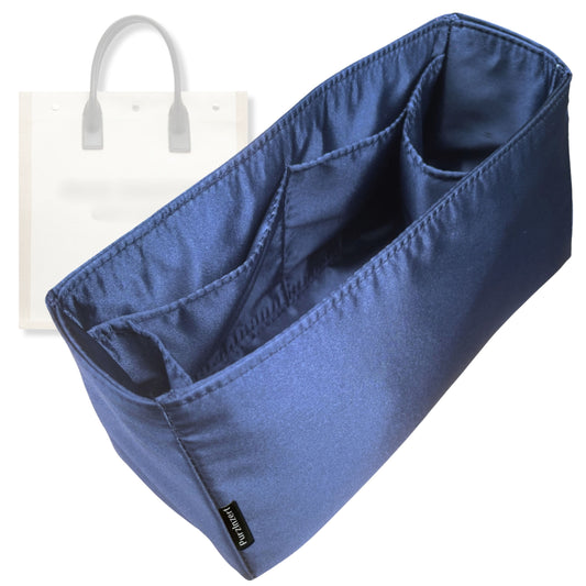 Bag Insert for (Saint Laurent (YSL), Rive Gauche N-S) Organizer Tote Purse Organiser Liner Shaper [Premium Silk Material]